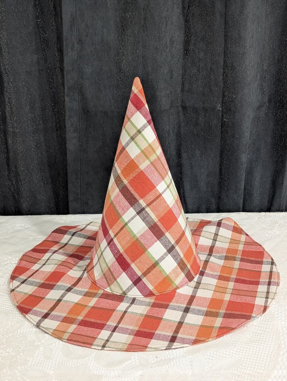 Handmade Upcycled Fall Floral Whimsy Floppy Witch Hat - 9